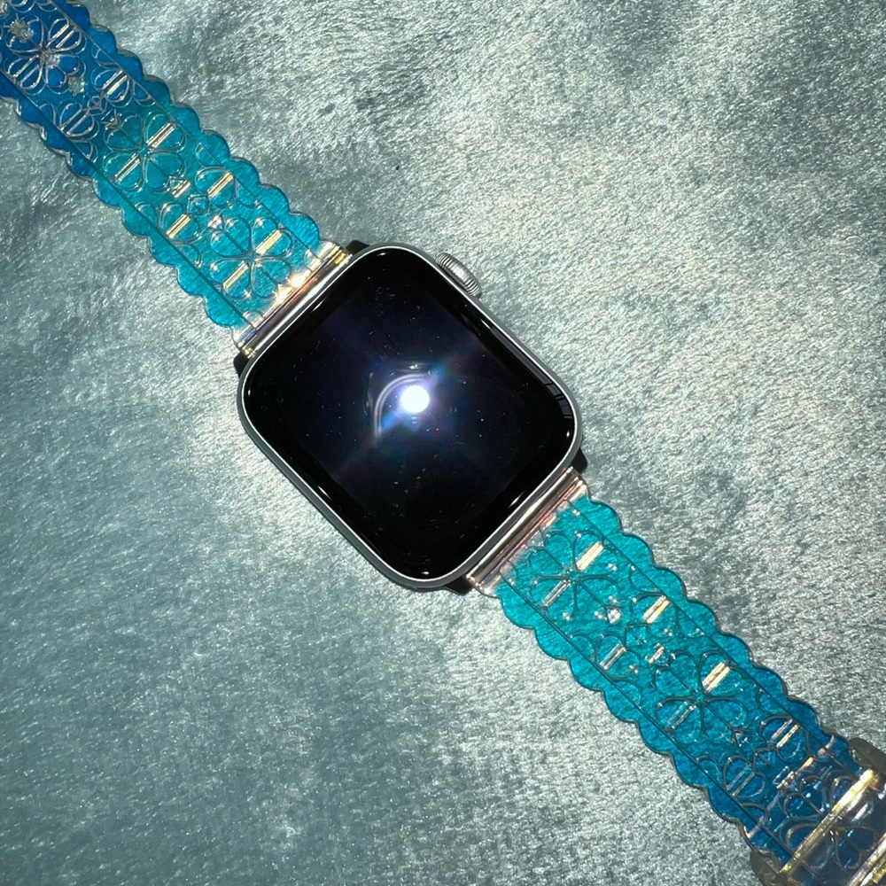 Kate Spade iridescent/holographic Apple Watch band